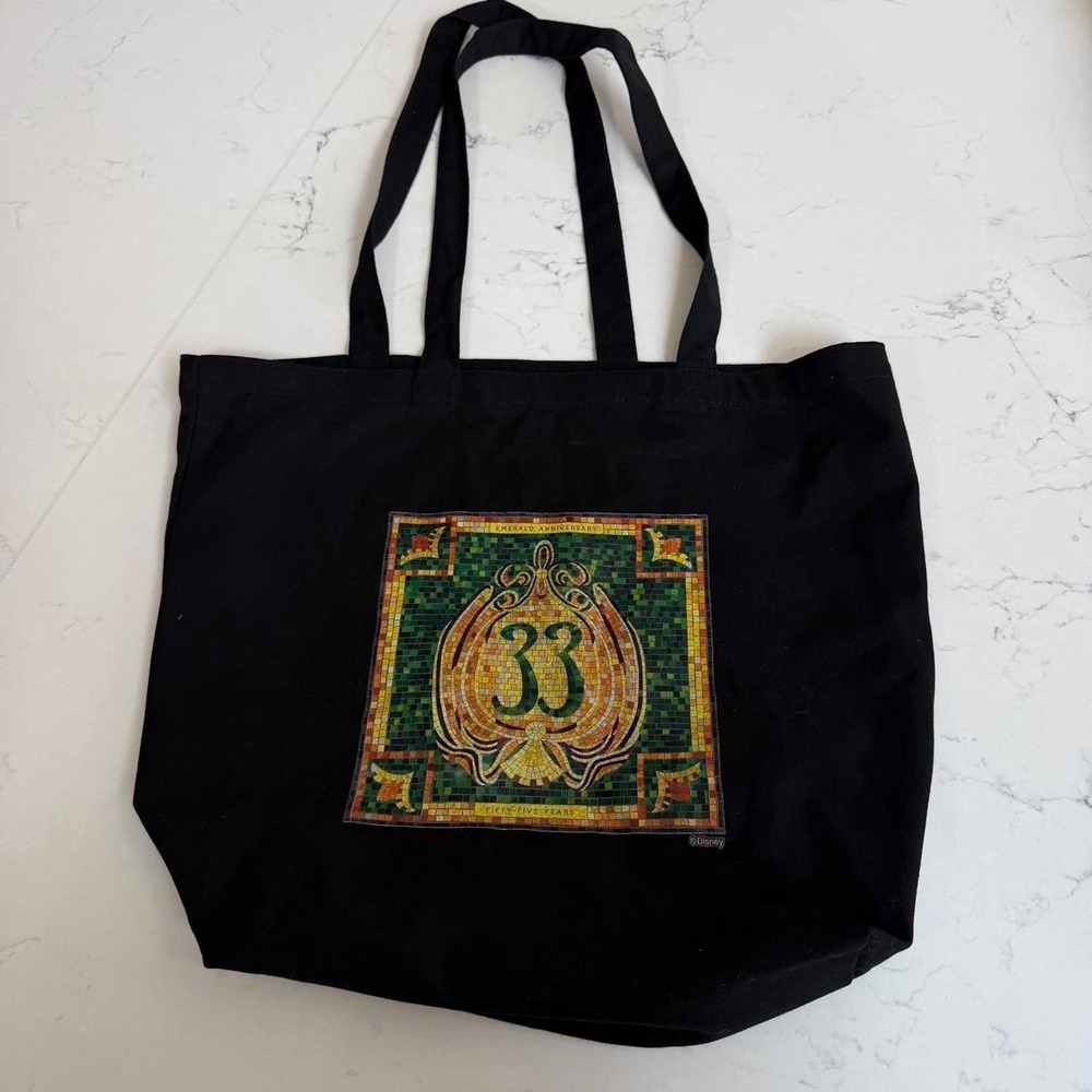 Disneyland Club 33 55th Anniversary Emerald Mosaic Tote Bag Disney Exclusive